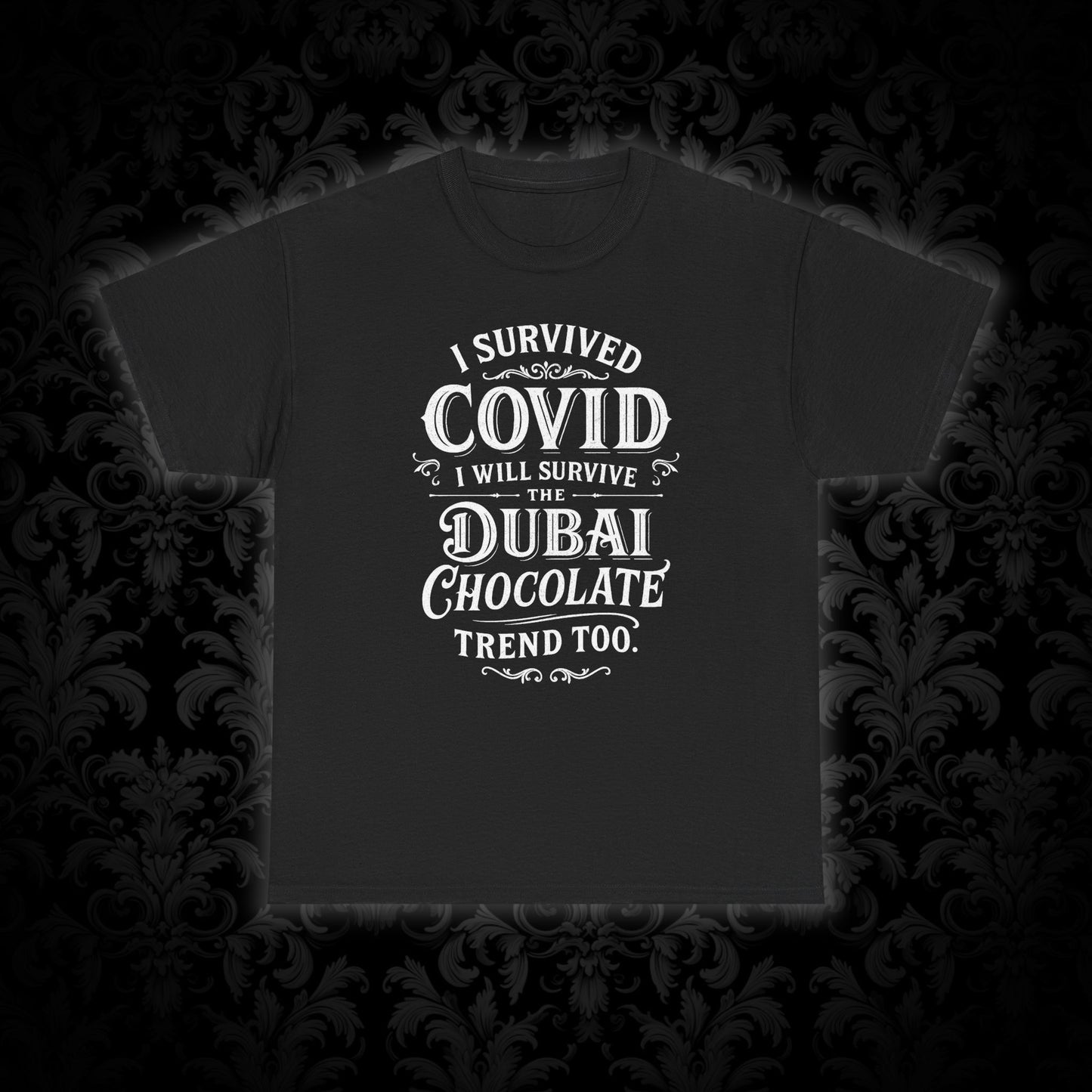 Unisex T-shirt Dubai Chocolate Trend v bílé