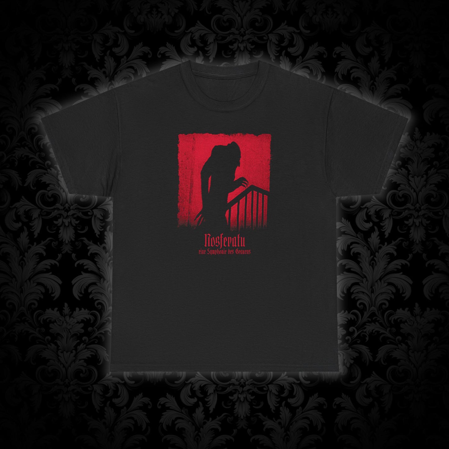 Unisex triko Nosferatu 1922 v červené