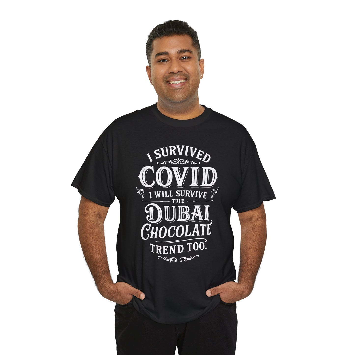 Unisex T-shirt Dubai Chocolate Trend v bílé