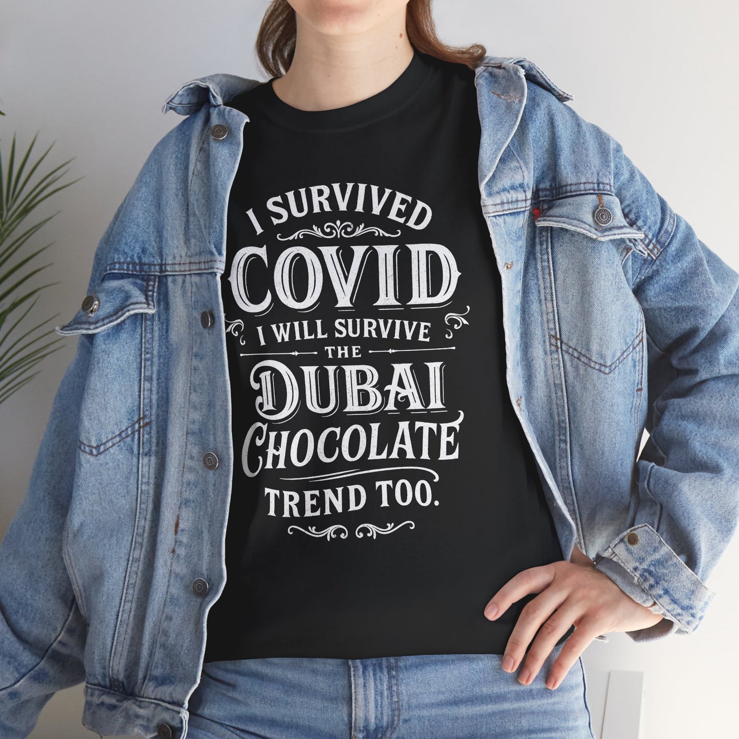 Unisex T-shirt Dubai Chocolate Trend v bílé