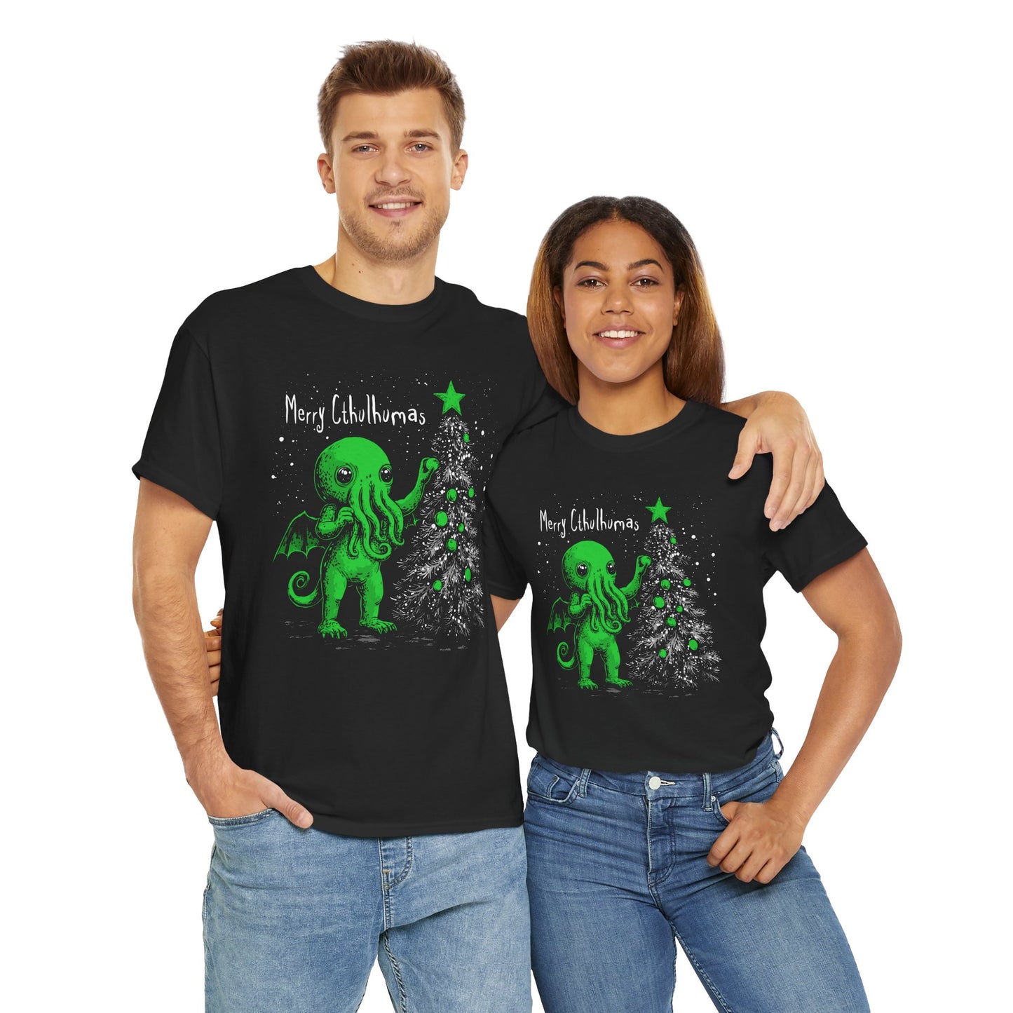 Unisex tričko Veselé Cthulhu-Vánoce