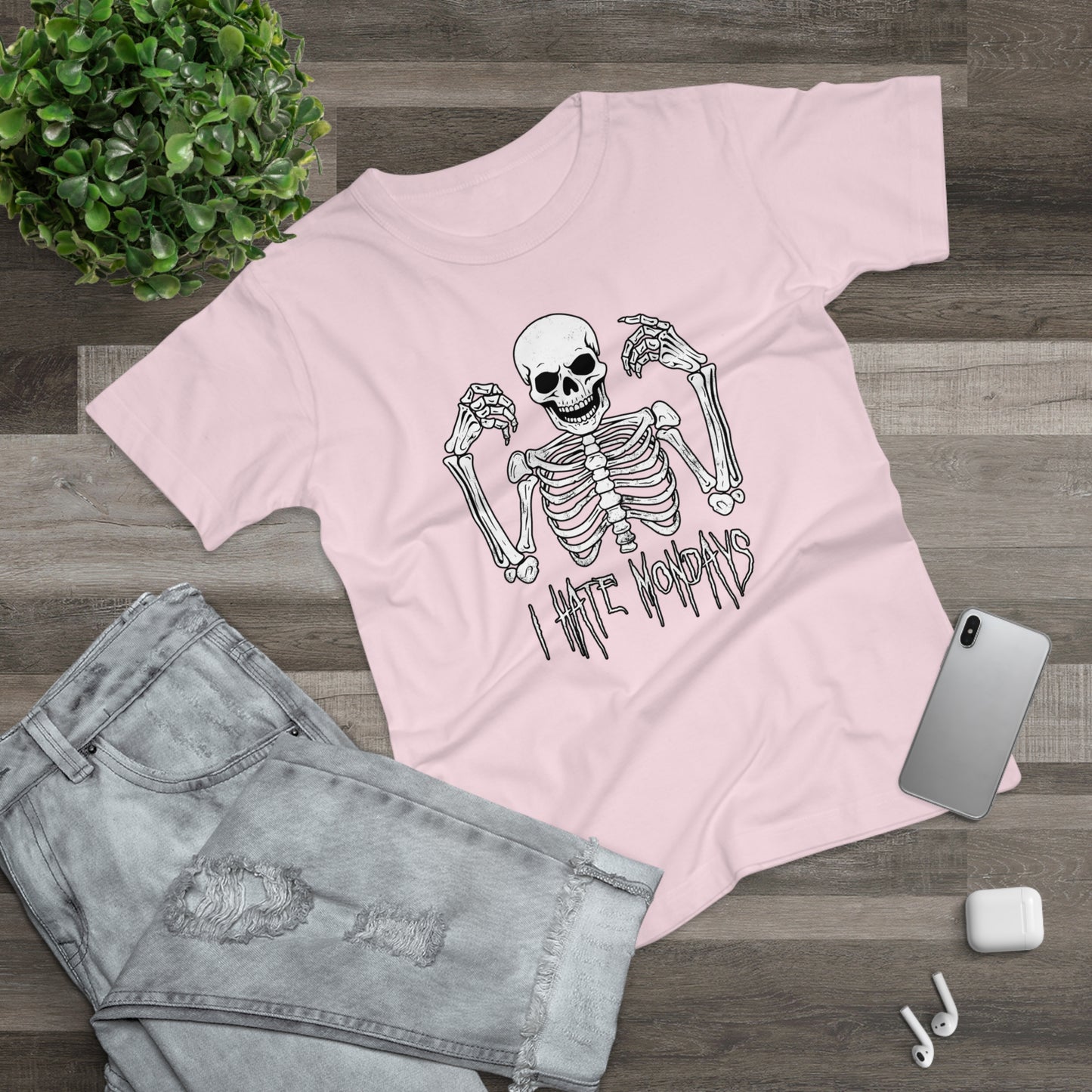 Dámské tričko Skelly nesnáší pondělí