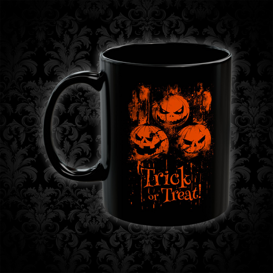Hrnek Halloween dýně Trick or Treat v oranžové barvě