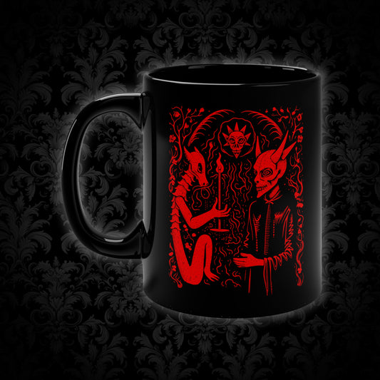 Hrnek Devil Pakt s ďáblem v červeném