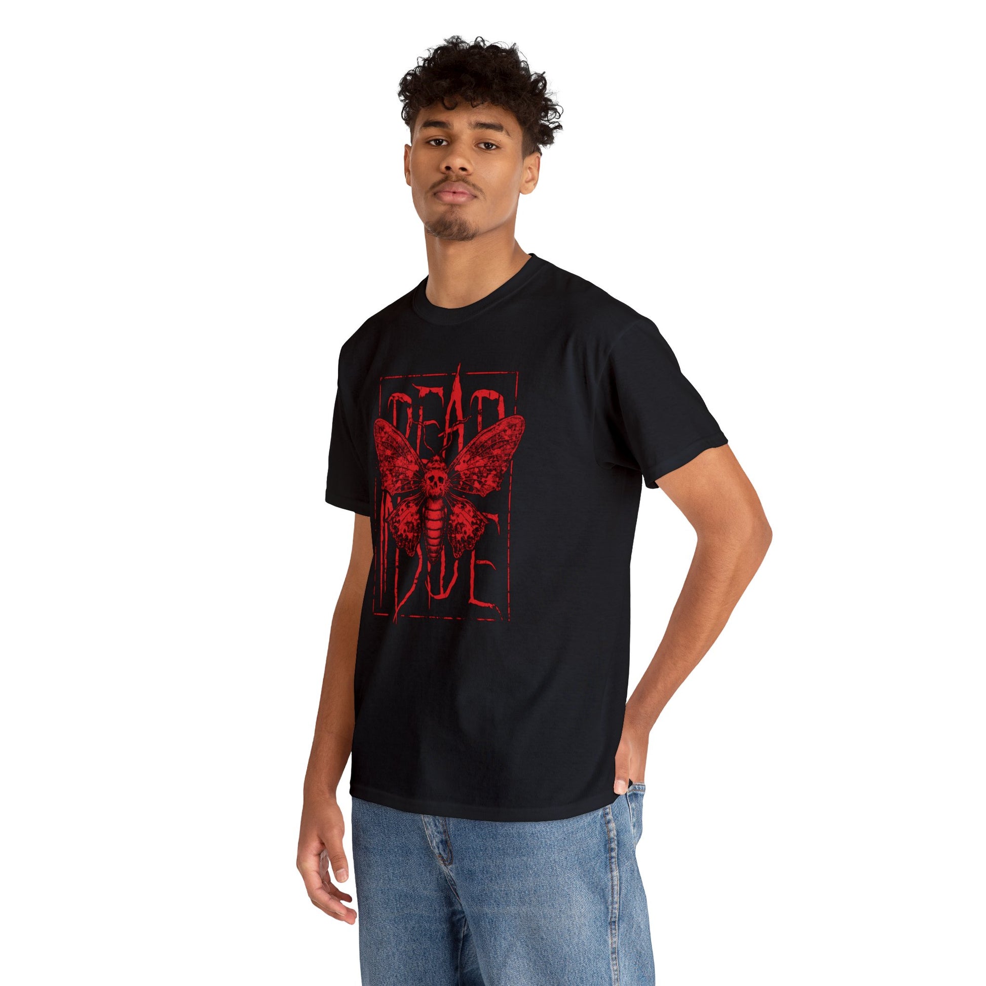 Unisex T-shirt Dead Inside in Red - Frogos Design