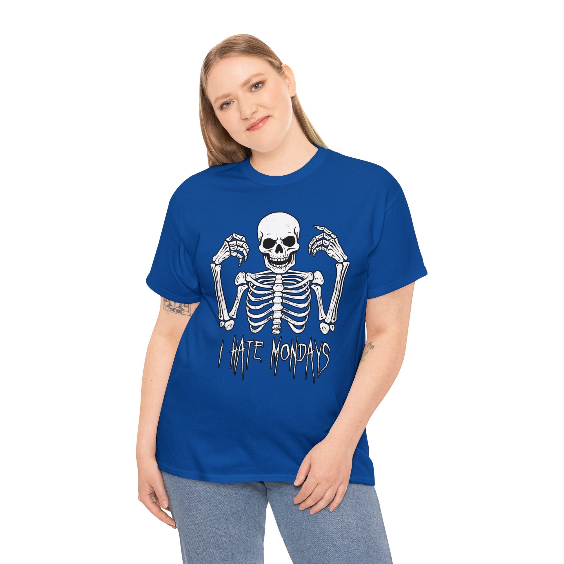 Unisex T-shirt Skelly hates Mondays - Frogos Design