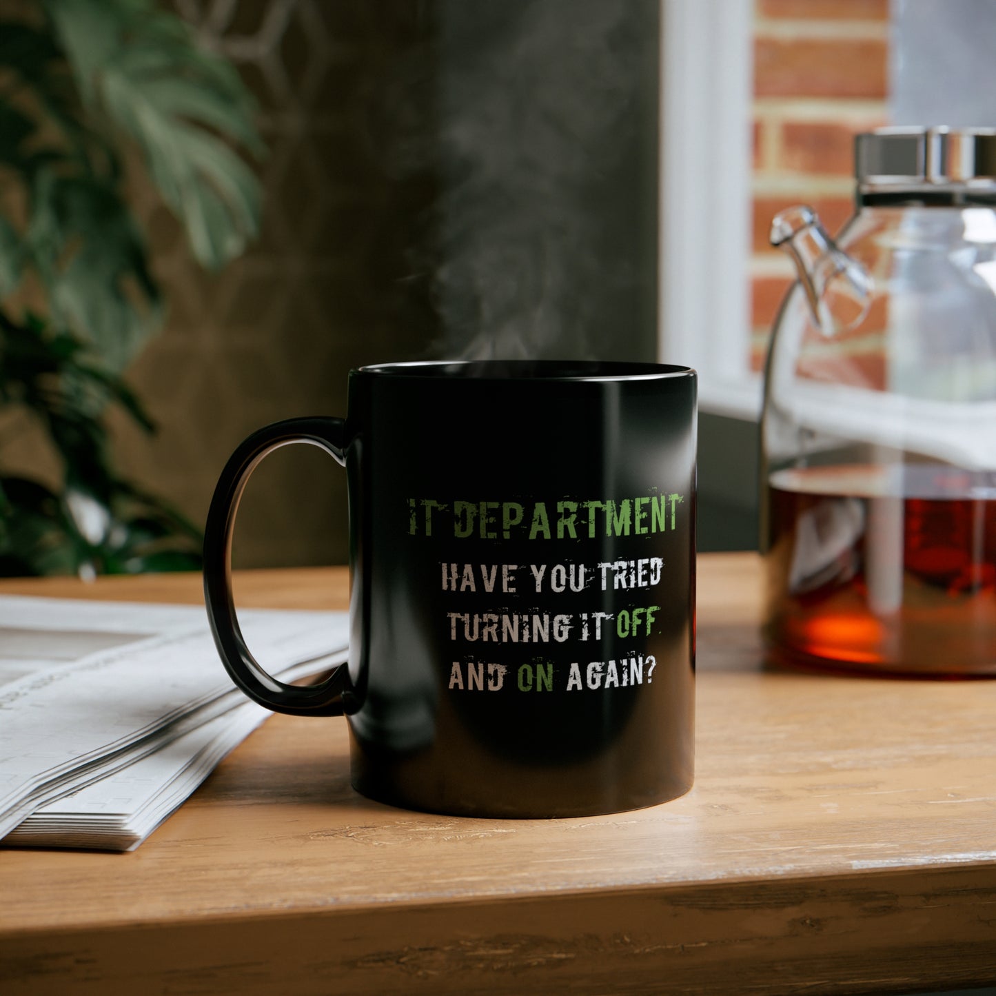 Mug IT Support in Green - Frogos Design