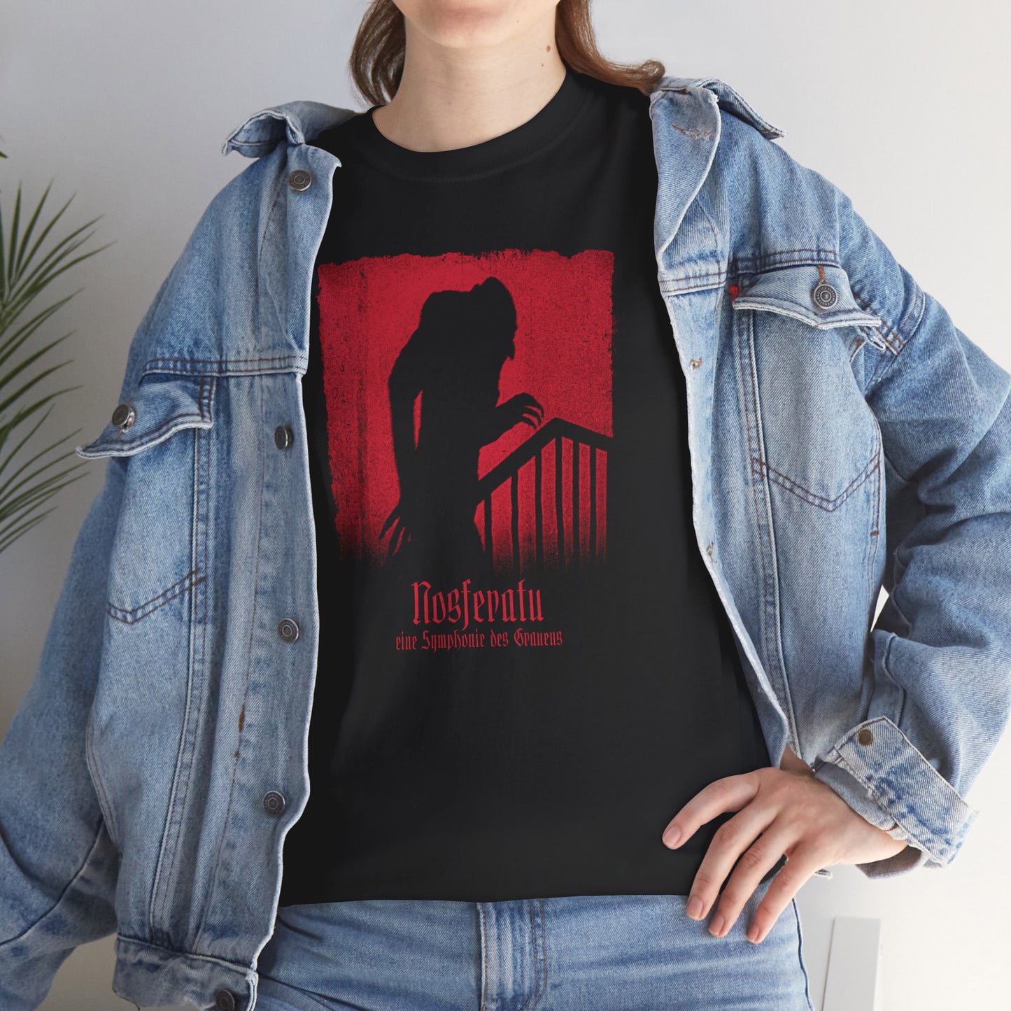 Unisex triko Nosferatu 1922 v červené