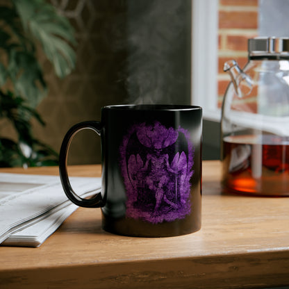 Mug Devil on his Throne in Hell in Purple - Frogos Design