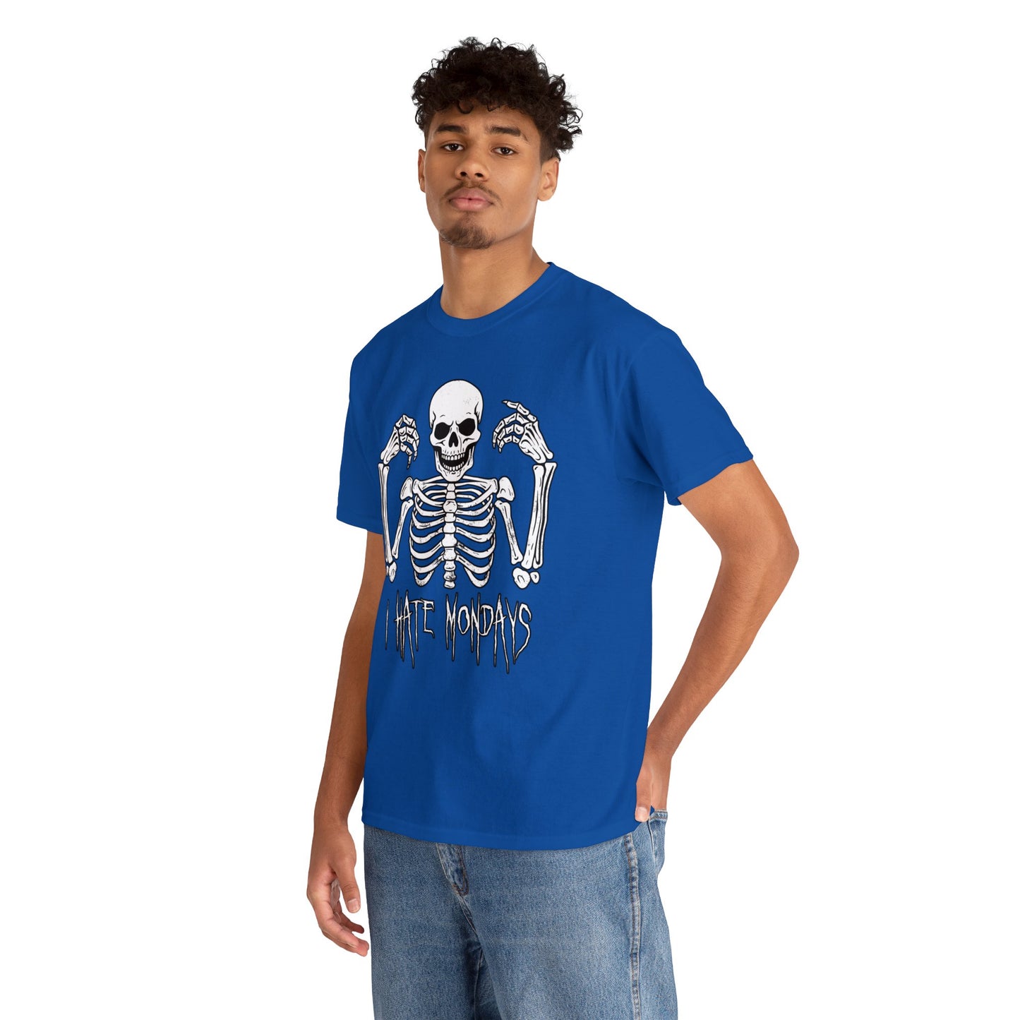 Unisex T-shirt Skelly hates Mondays - Frogos Design