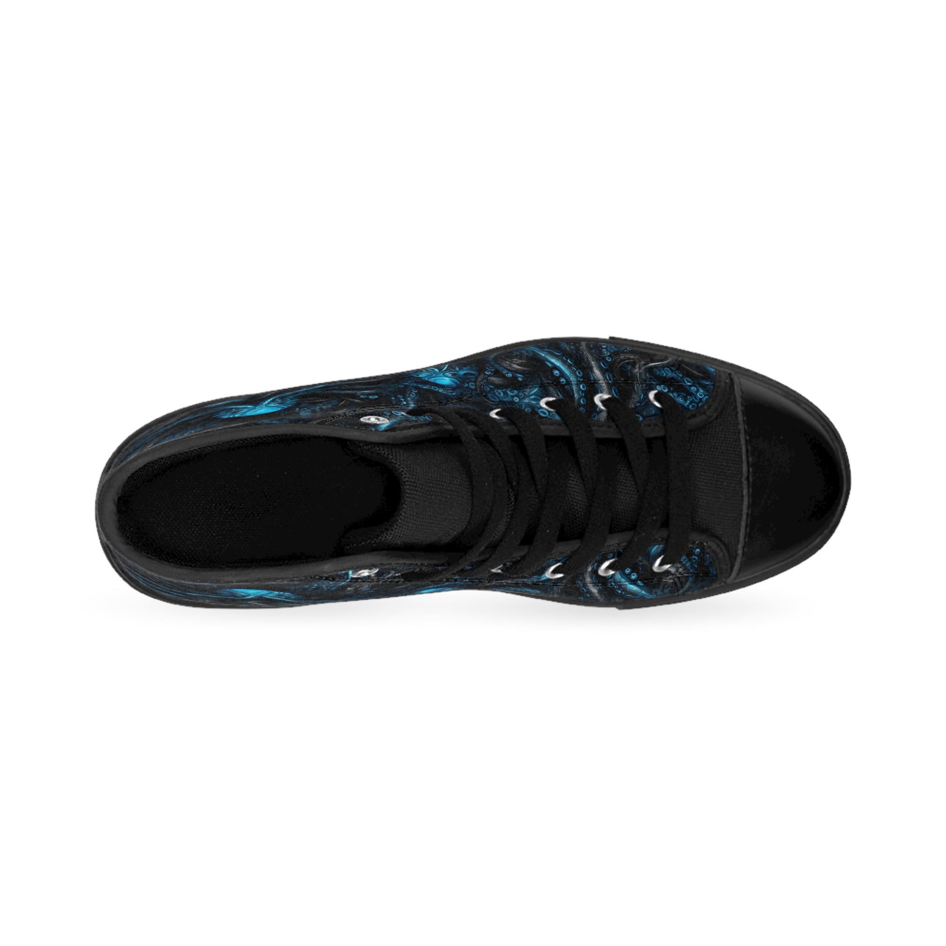 Classic Sneakers Blue Tentacles Horror - Frogos Design