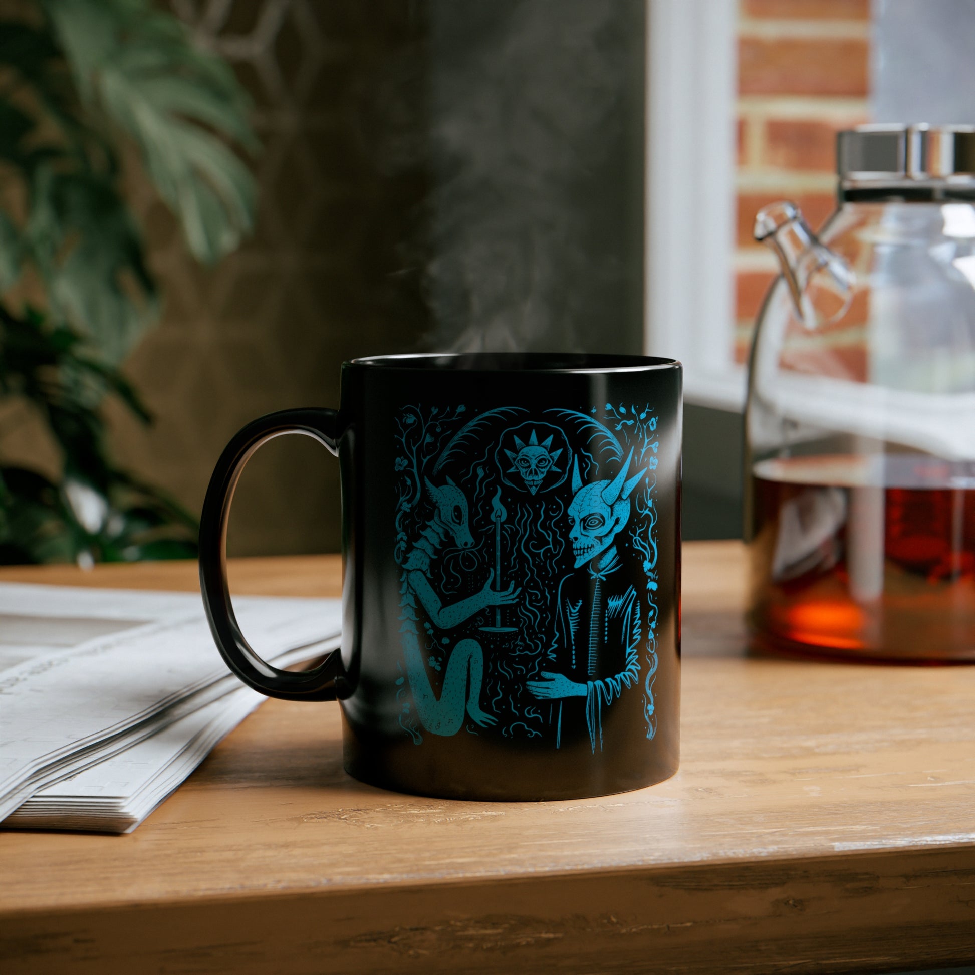 Mug Devil Pact with the Devil in Blue - Frogos Design