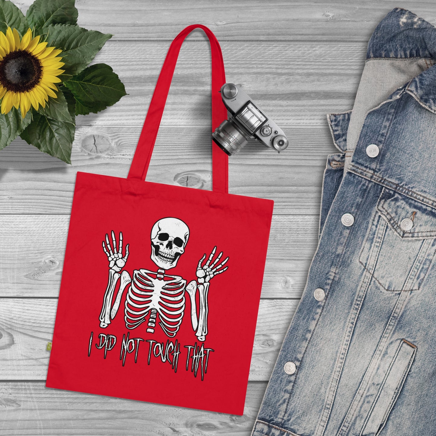 Tote Bag Skelly did not touch that - Frogos Design