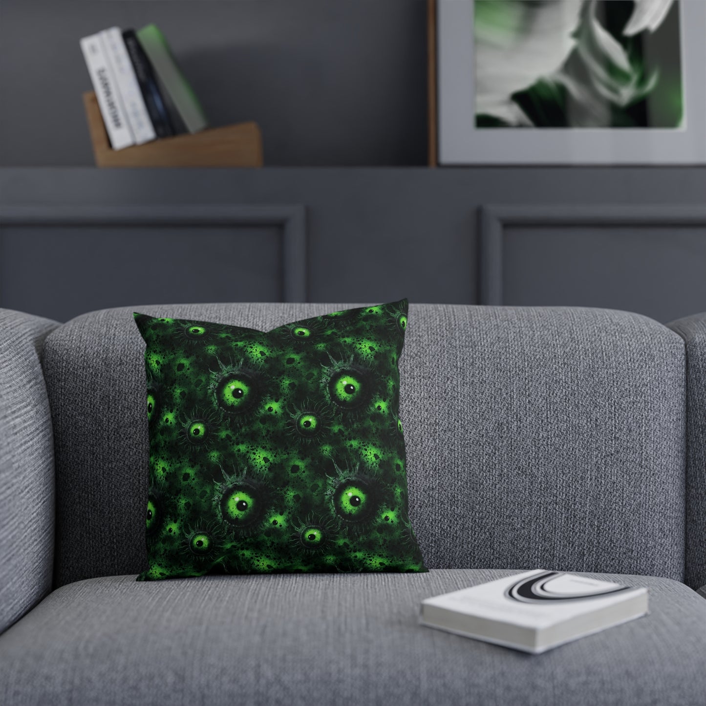 Cushions Greeny Lurking Eyes - Frogos Design