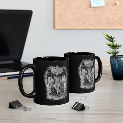 Mug Devil on his Throne in Hell in Grey - Frogos Design