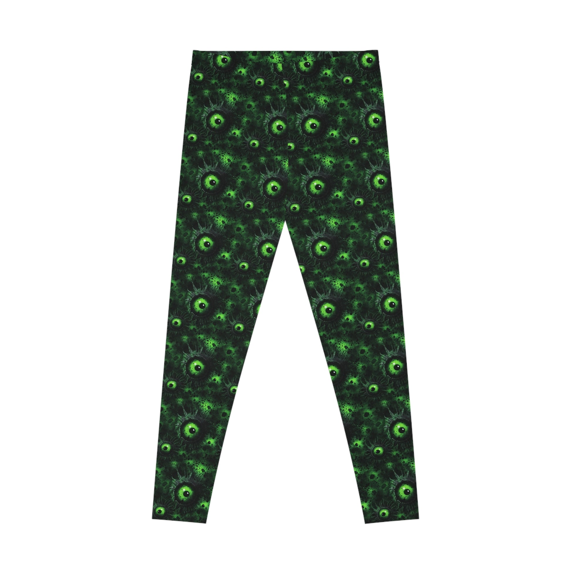 Women`s Leggings Greeny Lurking Eyes - Frogos Design