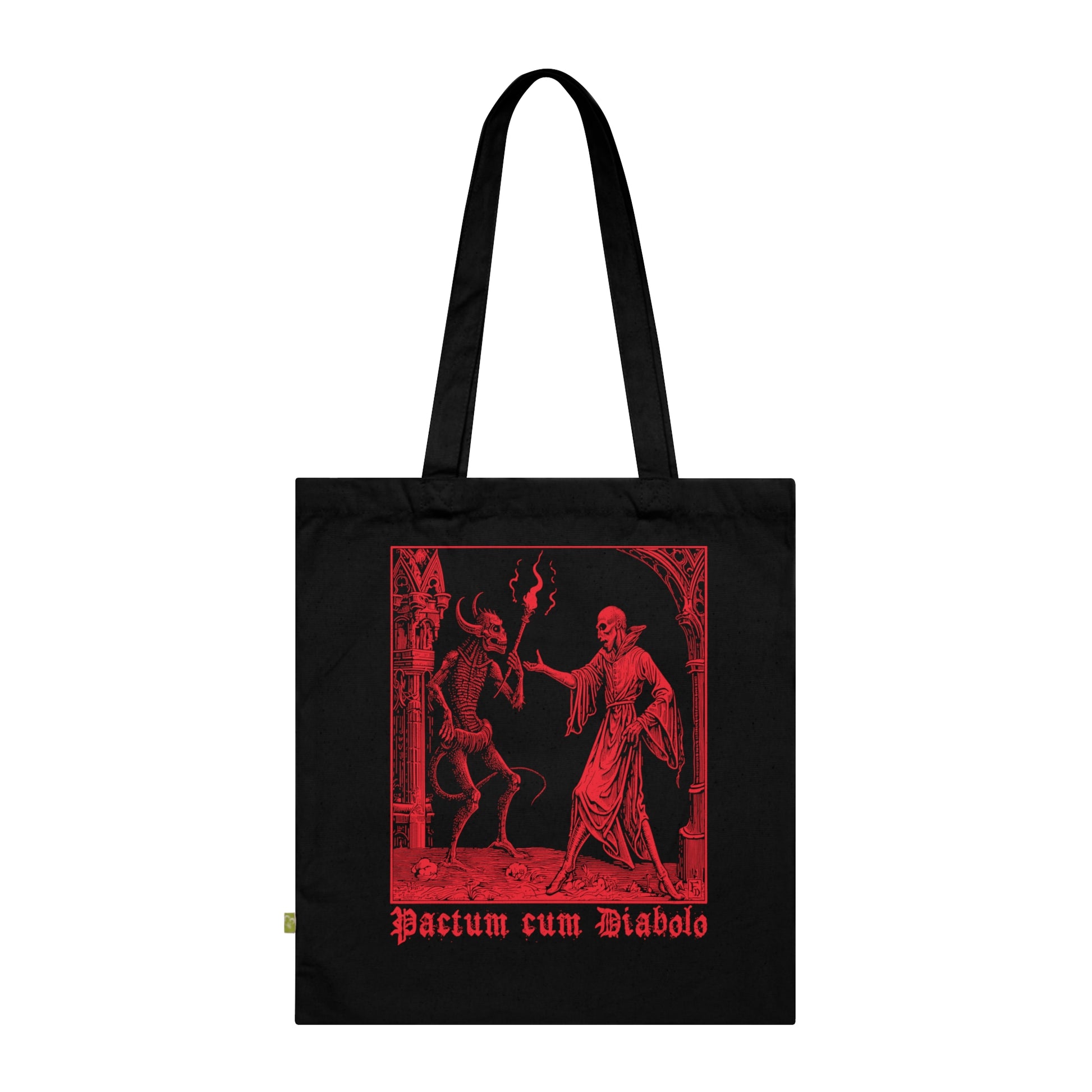 Tote Bag Pactum cum Diabolo in Red - Frogos Design