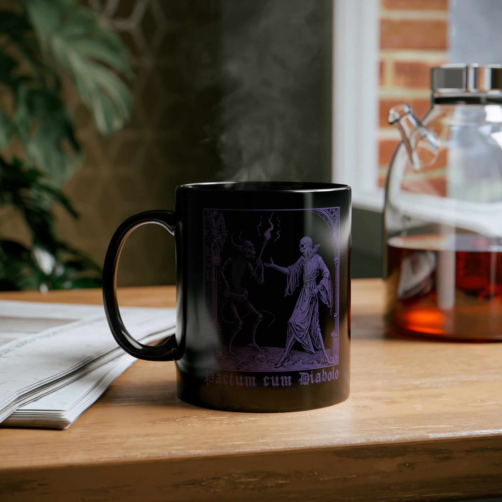 Mug Pactum cum Diabolo in Purple - Frogos Design