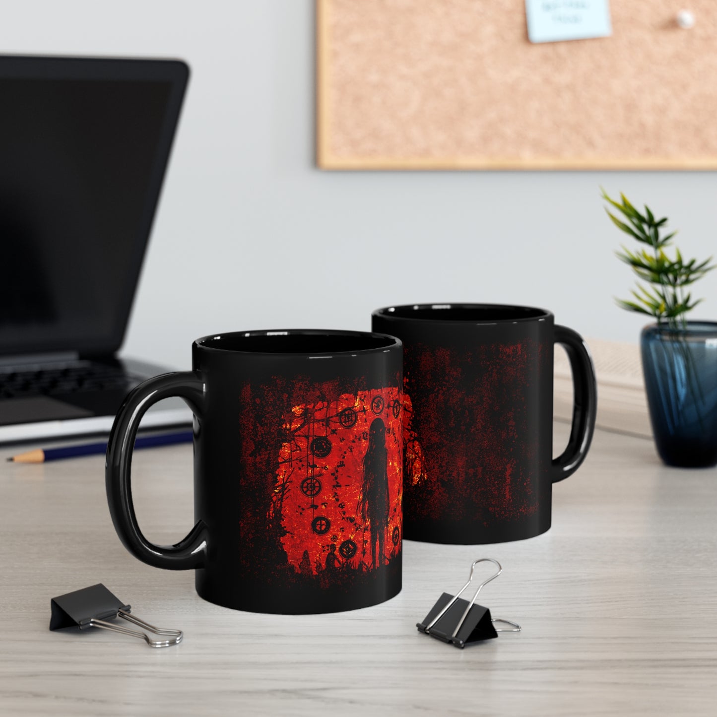 Mug Evil is Here in Red - Frogos Design