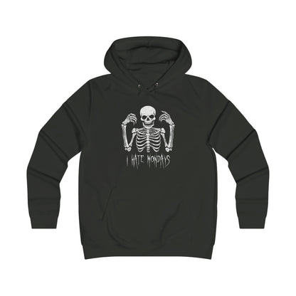 Girlie Hoodie Skelly hates Mondays - Frogos Design