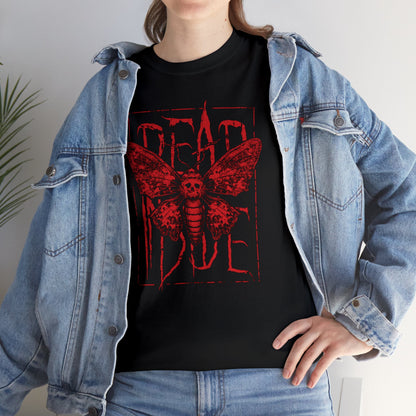 Unisex T-shirt Dead Inside in Red - Frogos Design