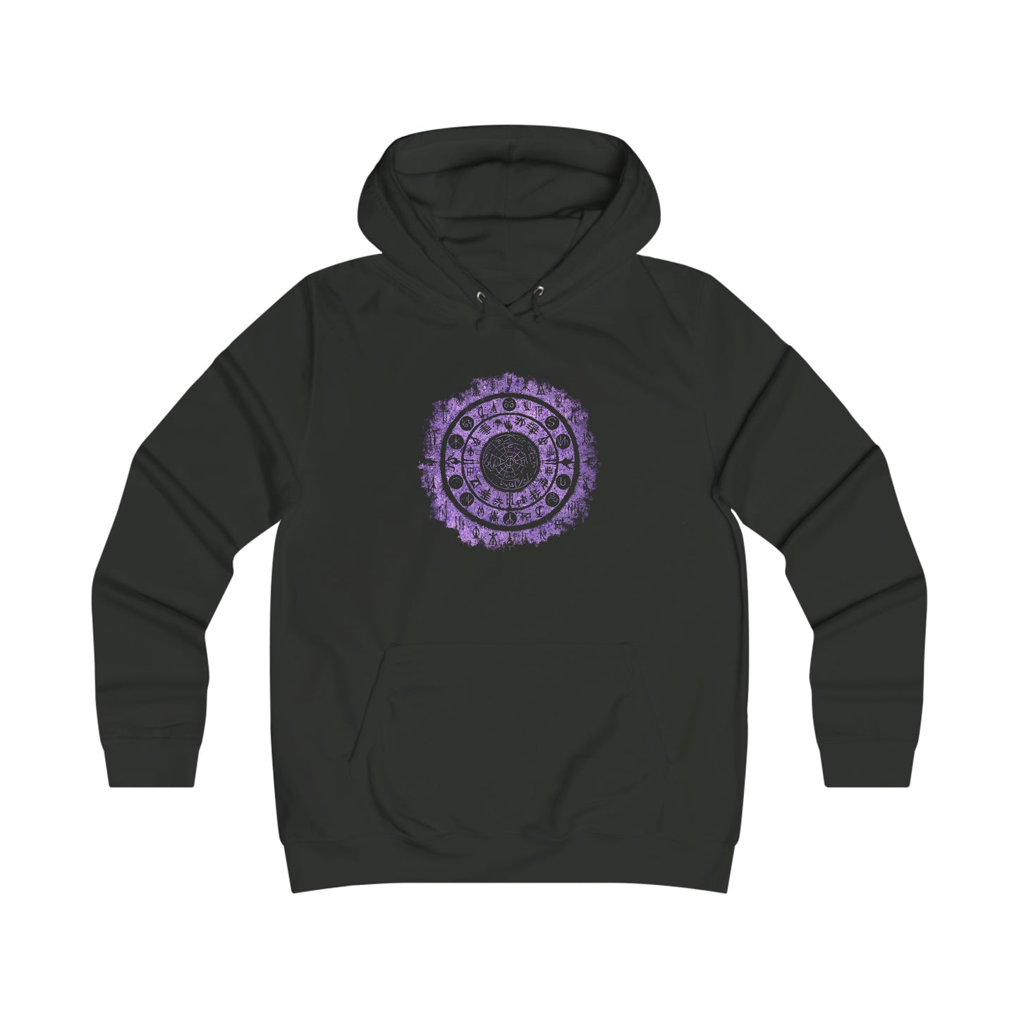 Girlie Hoodie Witchcraft seal in Purple - Frogos Design