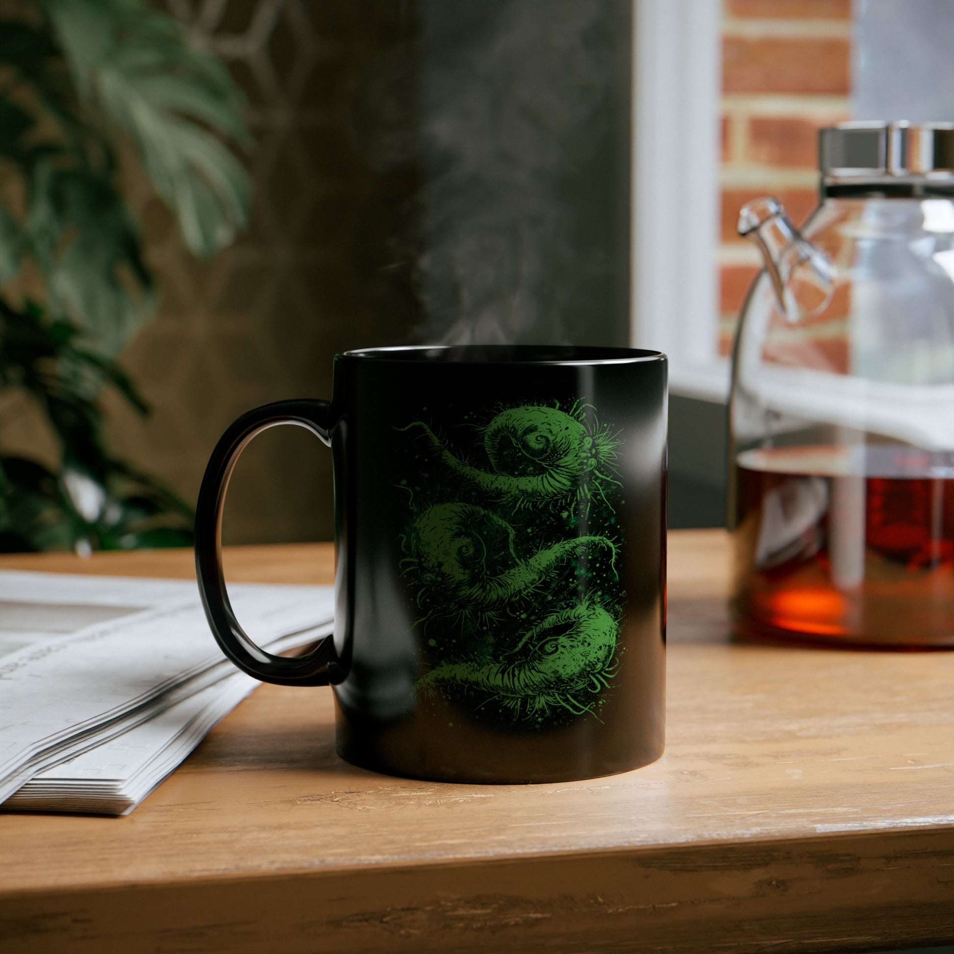 Mug Cosmic Worms - Green - Frogos Design