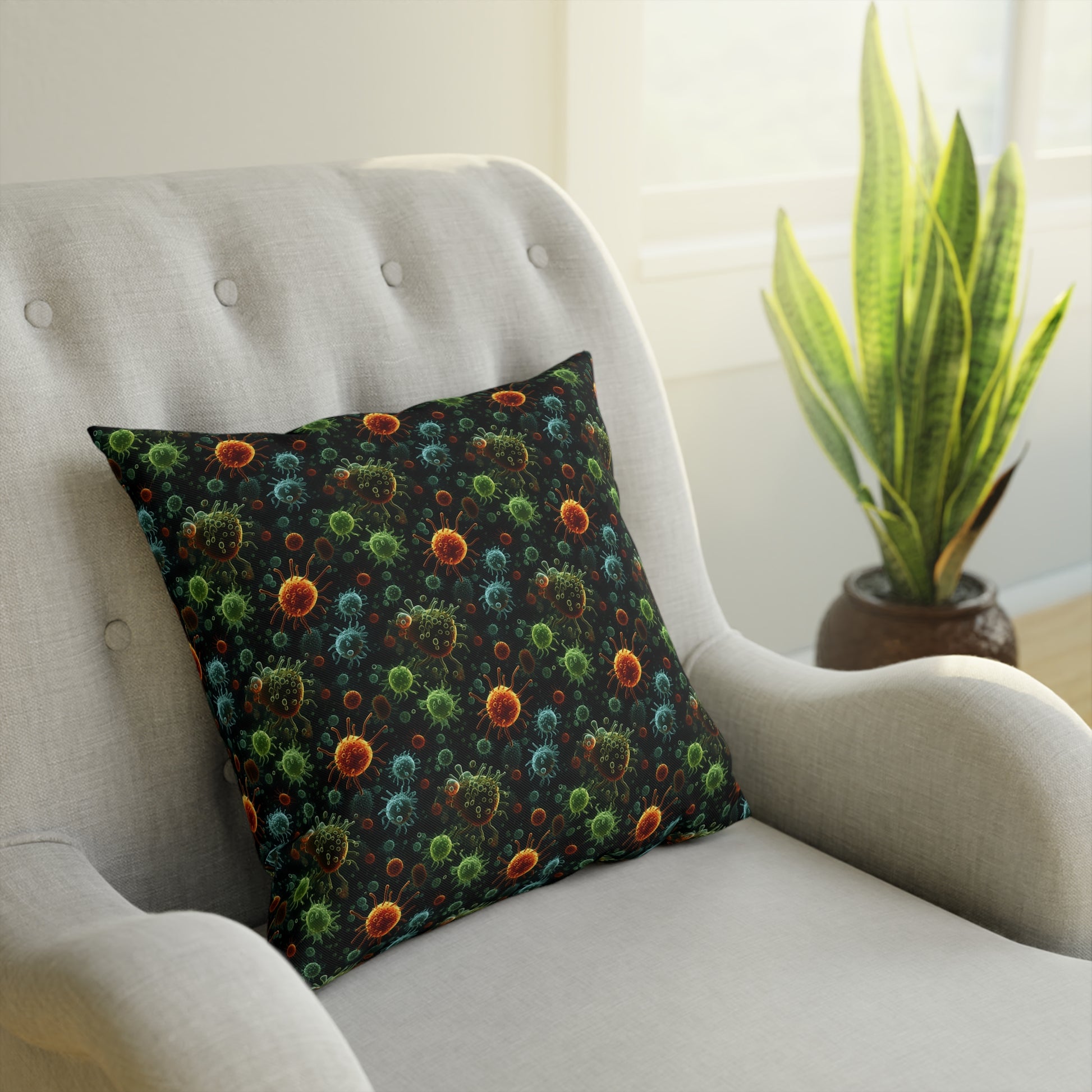 Cushions Green Bacteria - Frogos Design