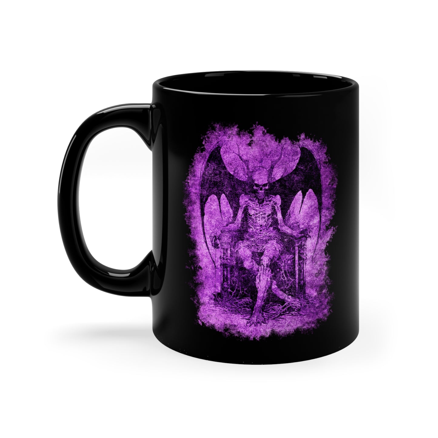 Mug Devil on his Throne in Hell in Purple - Frogos Design