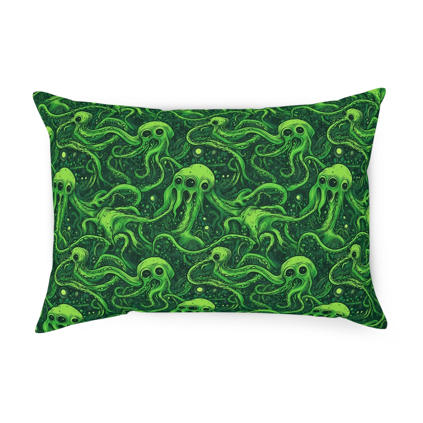 Cushions Greeny Tentacles Horror - Frogos Design