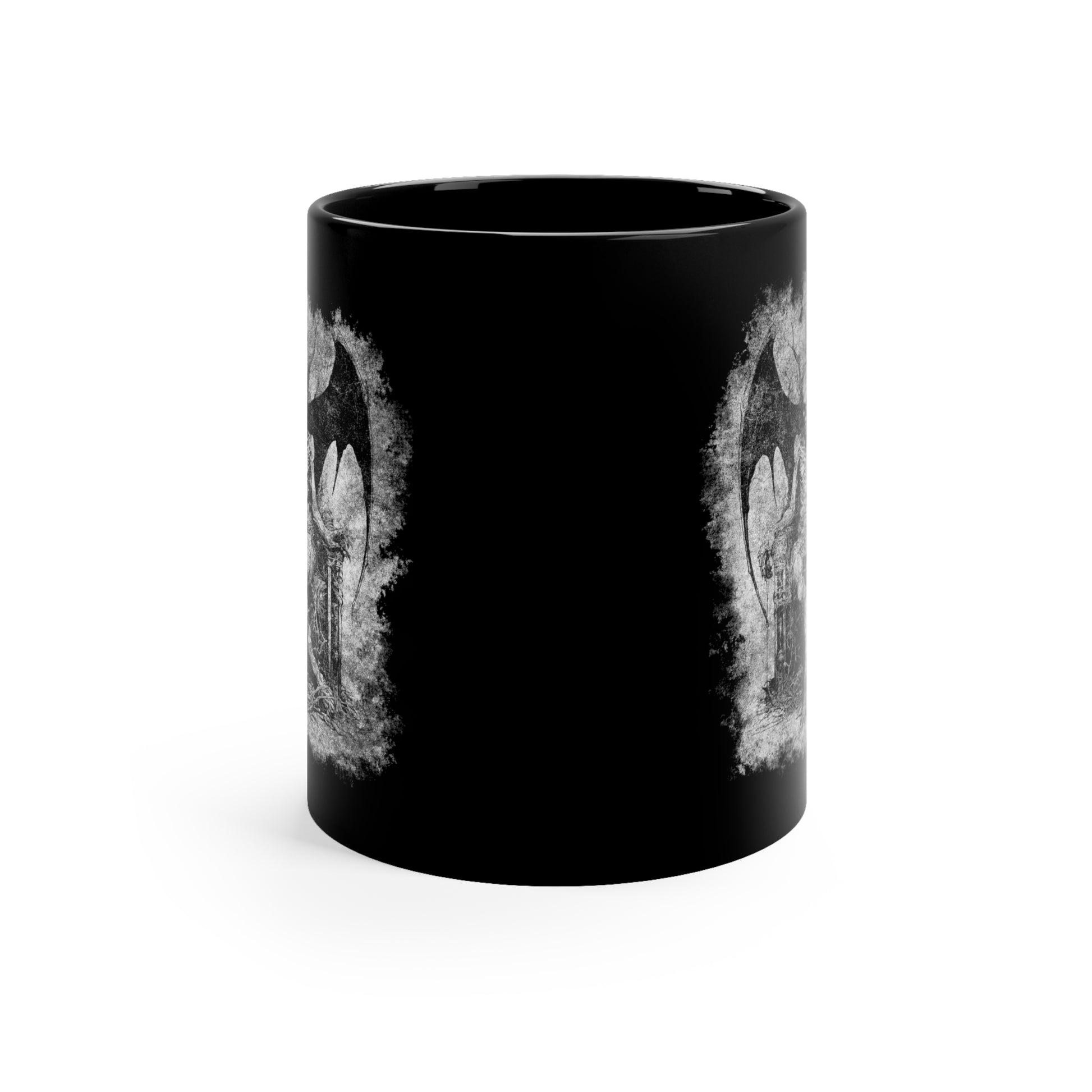 Mug Devil on his Throne in Hell in Grey - Frogos Design