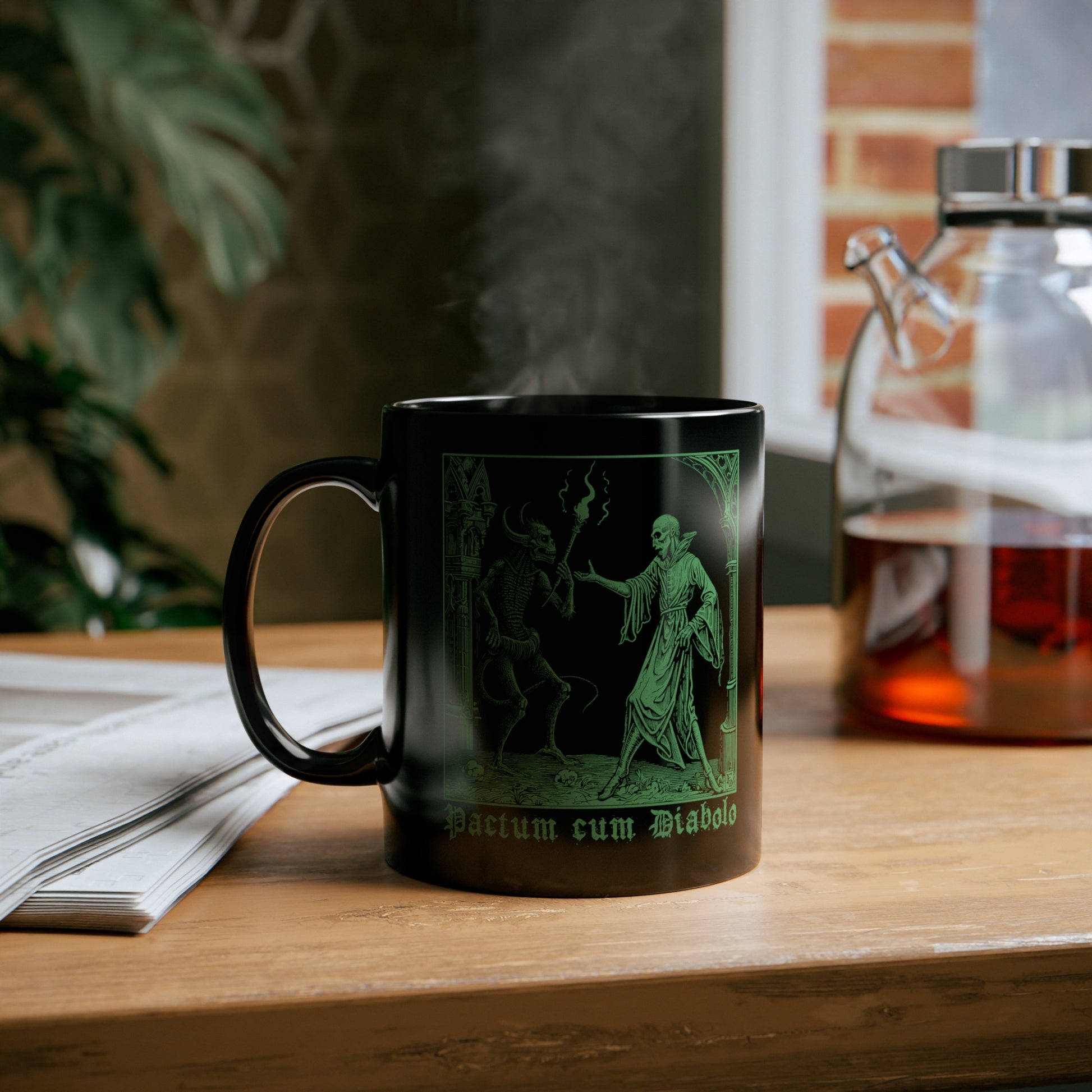 Mug Pactum cum Diabolo in Green - Frogos Design