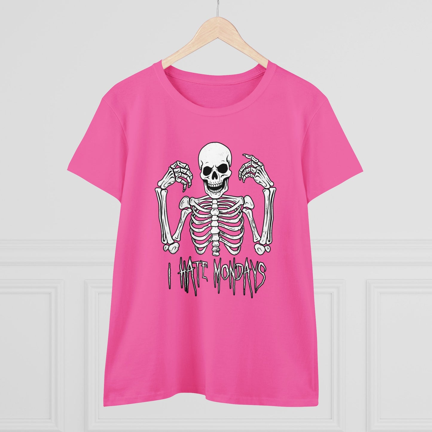 Women's T-shirt Skelly Hates Mondays - Frogos Design