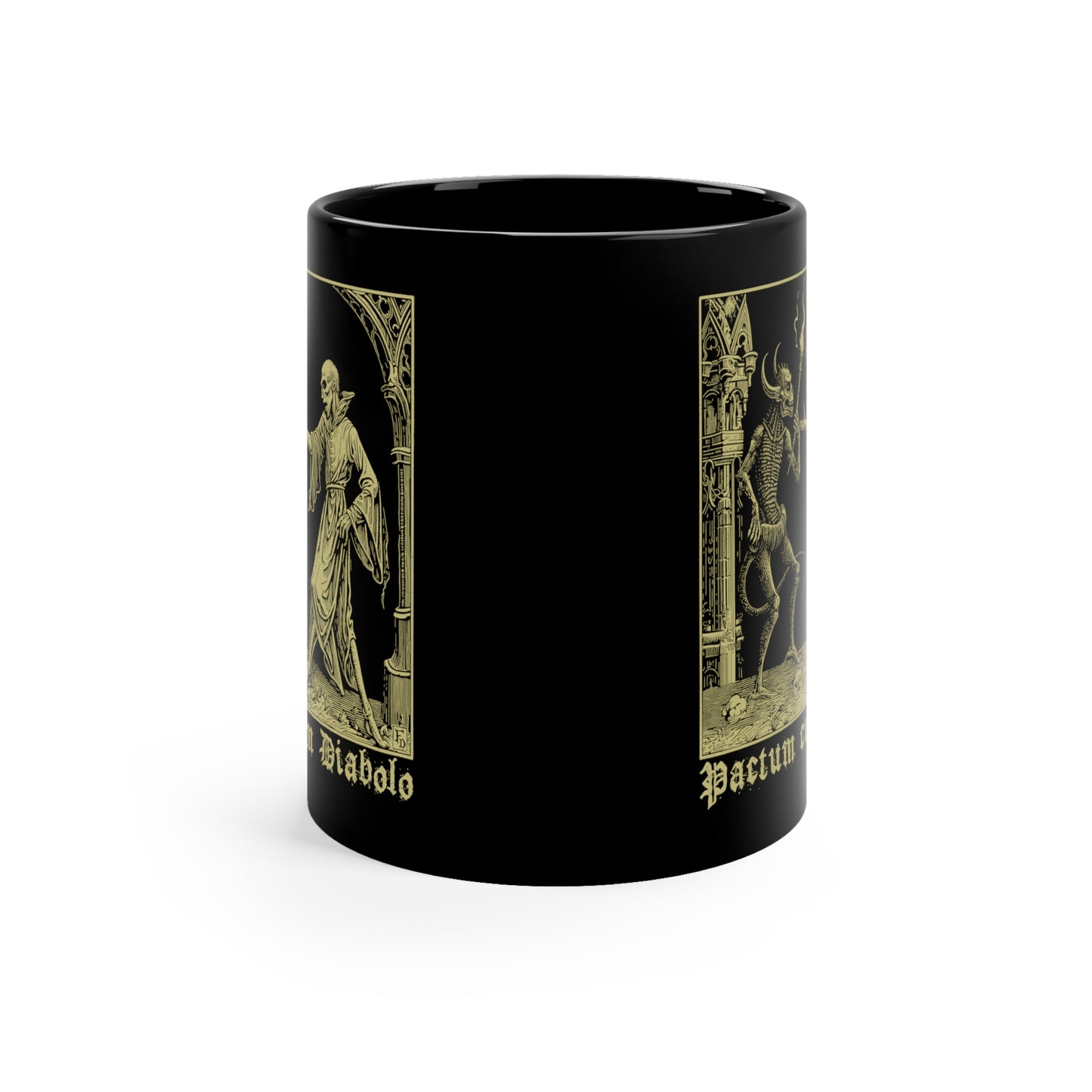 Mug Pactum cum Diabolo in Beige - Frogos Design