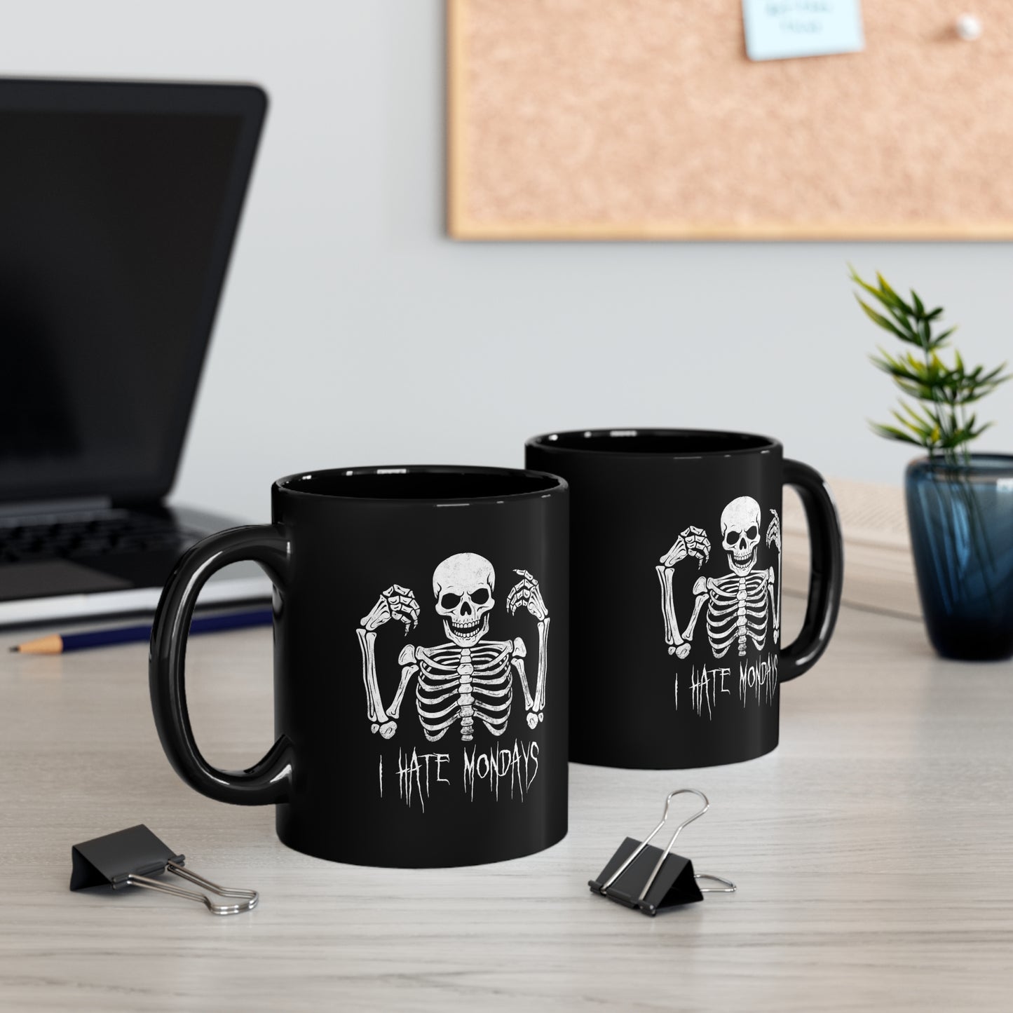 Mug Skelly Hates Mondays - Frogos Design