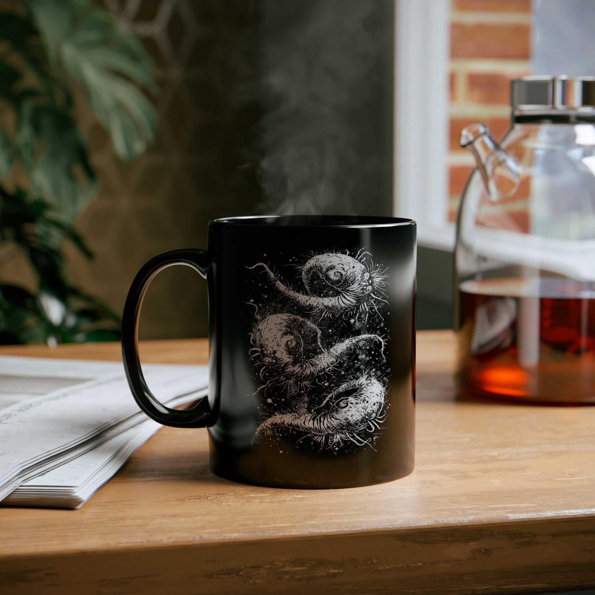 Mug Cosmic Worms in White - Frogos Design