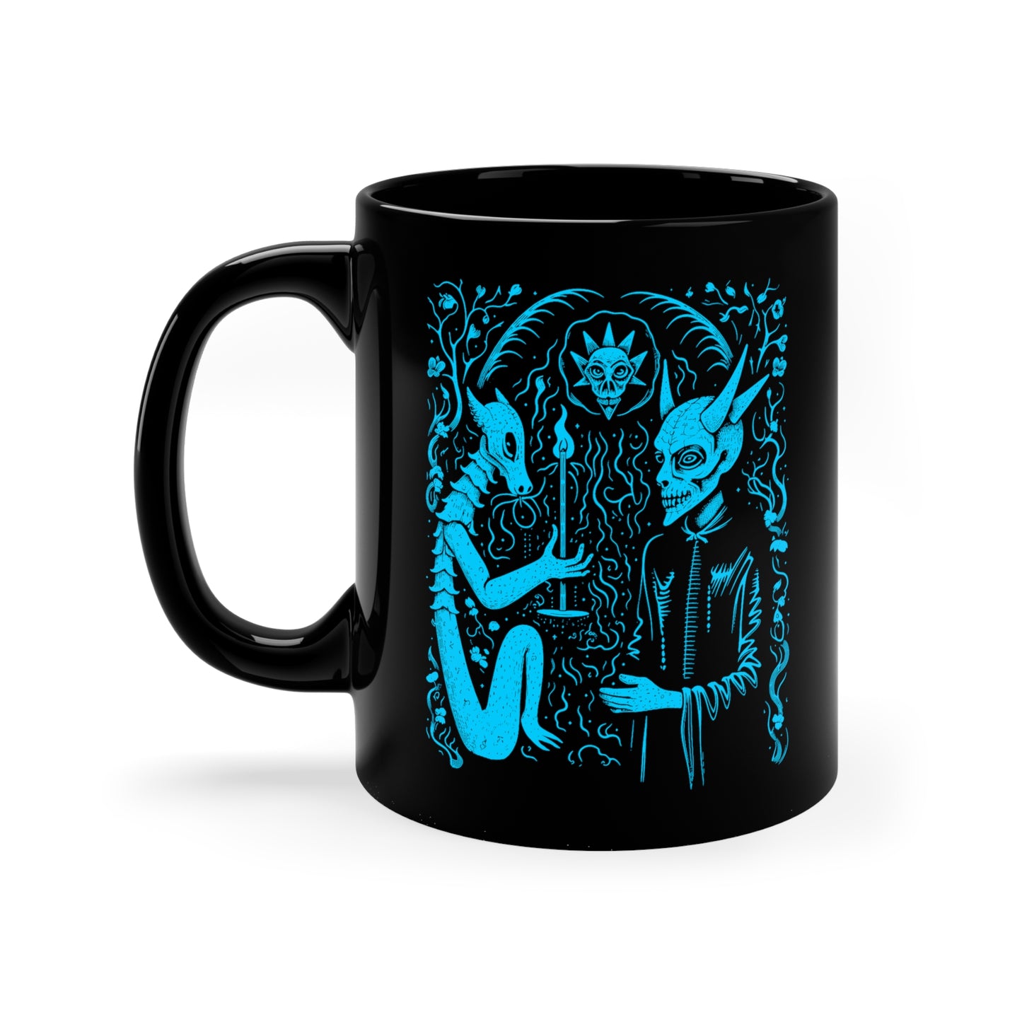 Mug Devil Pact with the Devil in Blue - Frogos Design