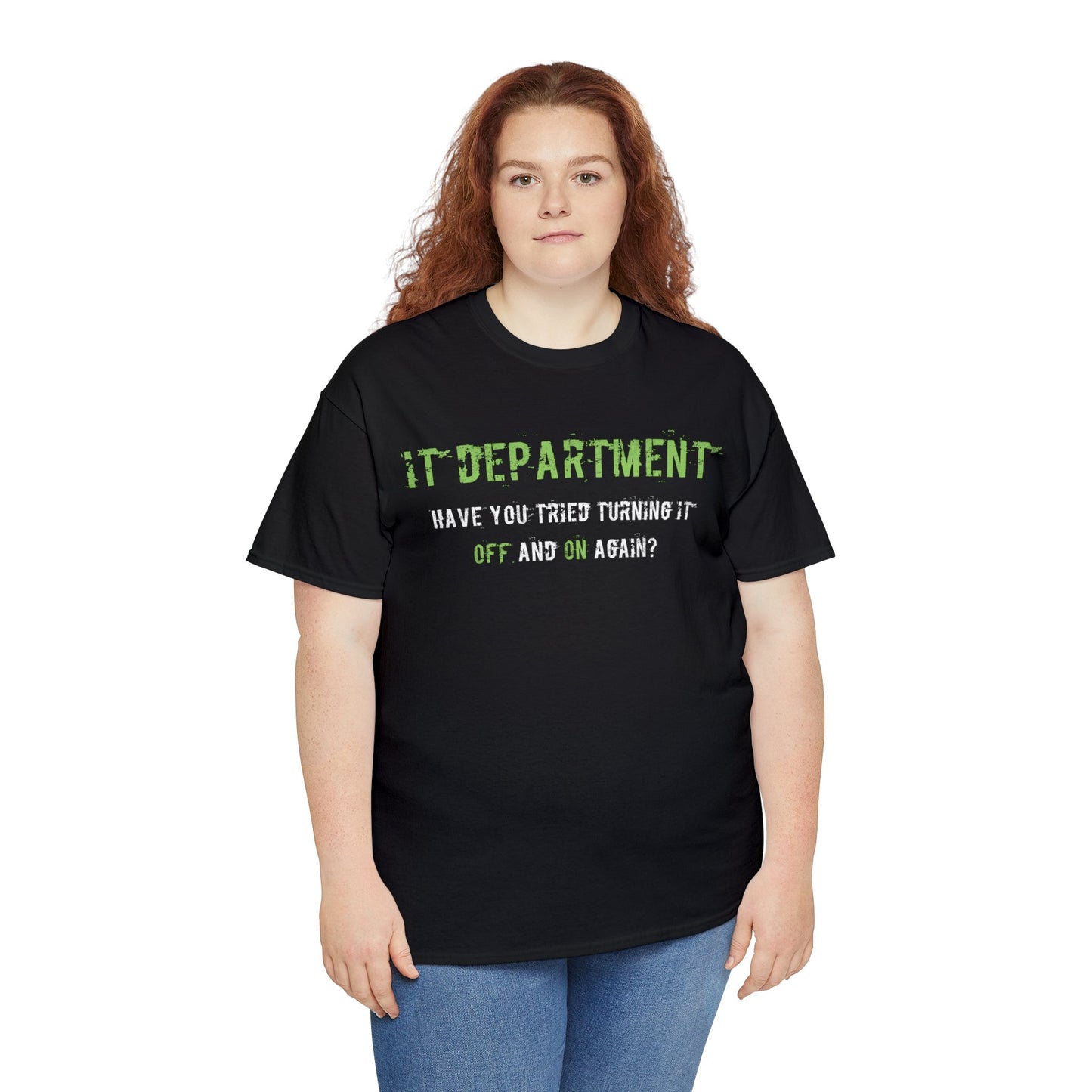 Unisex IT T-shirt for IT support in Green - Frogos Design