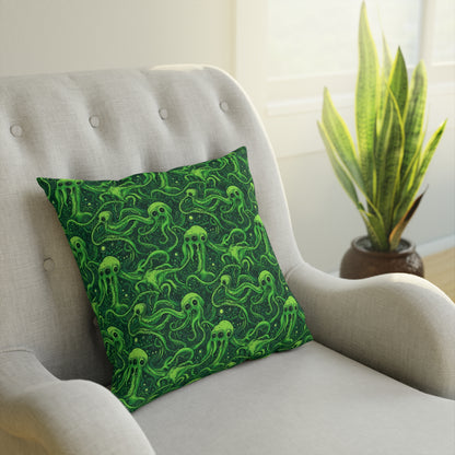 Cushions Greeny Tentacles Horror - Frogos Design