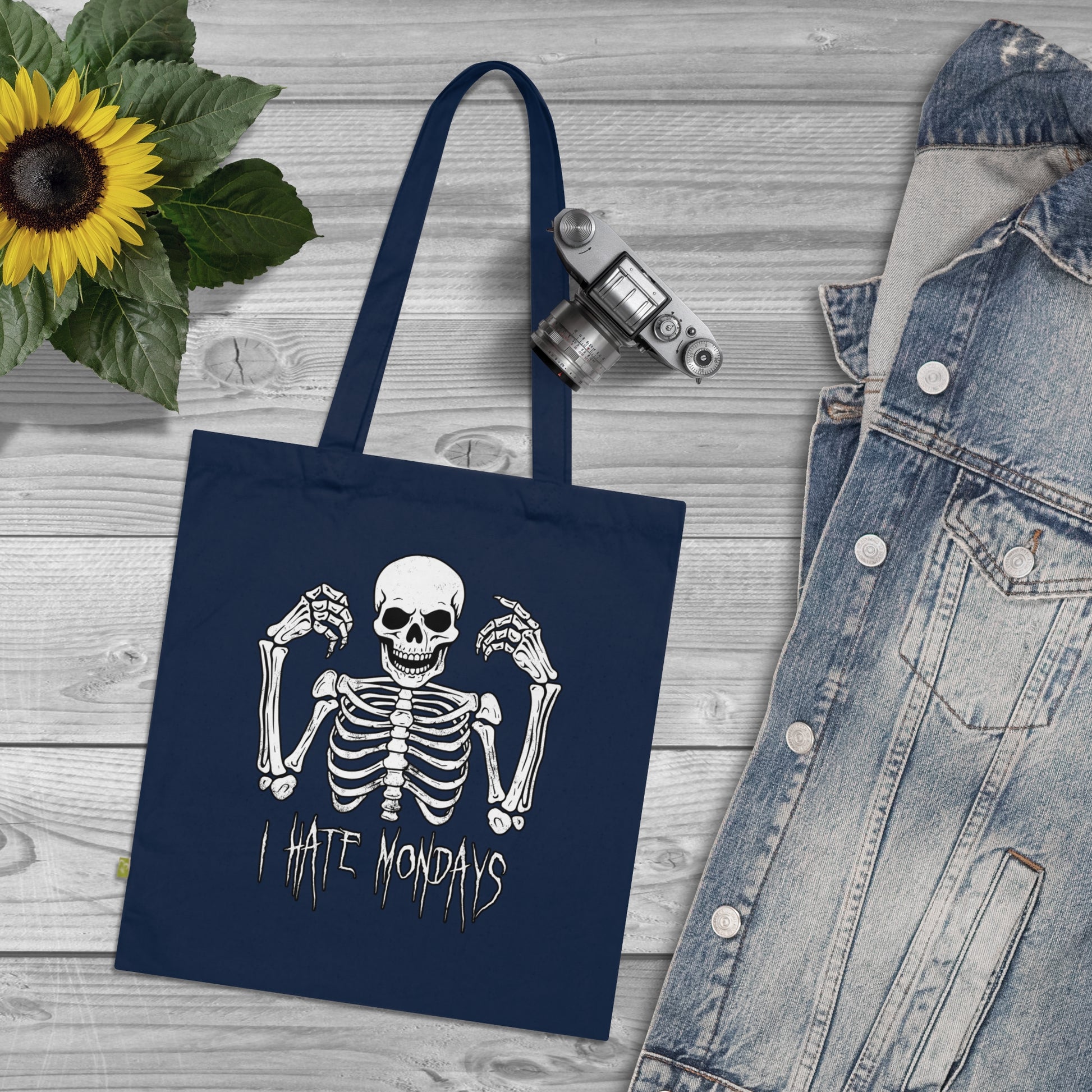 Tote Bag Skelly hates Mondays - Frogos Design