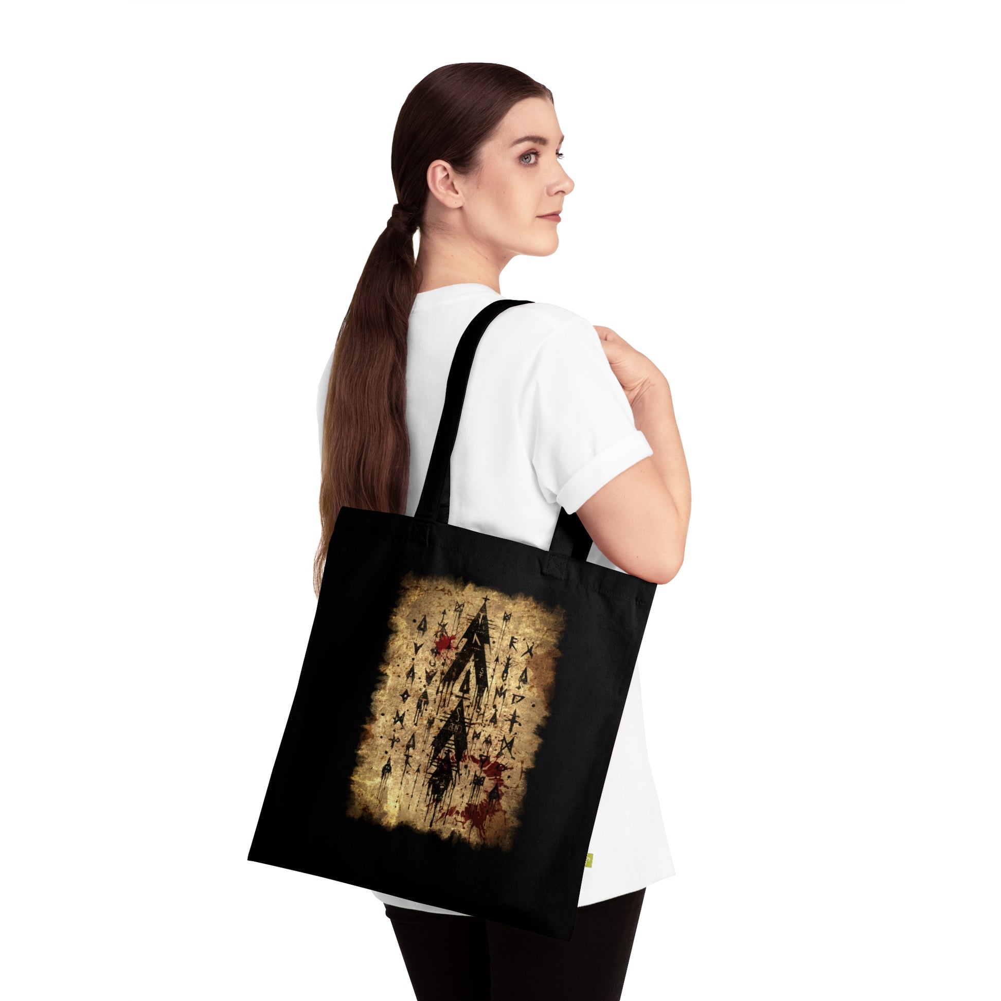 Tote Bag Scroll of Dark Arts Symbol - Frogos Design