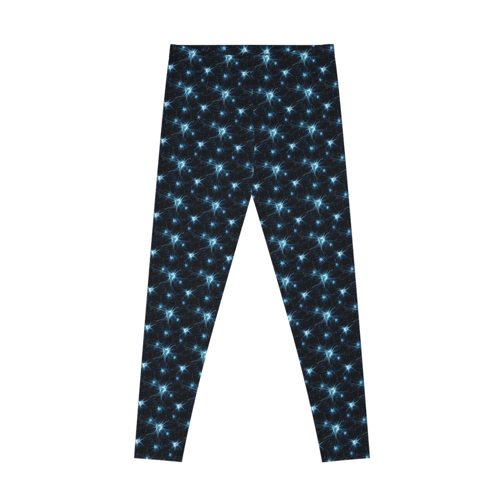 Women`s Leggings Blue Neurons - Frogos Design