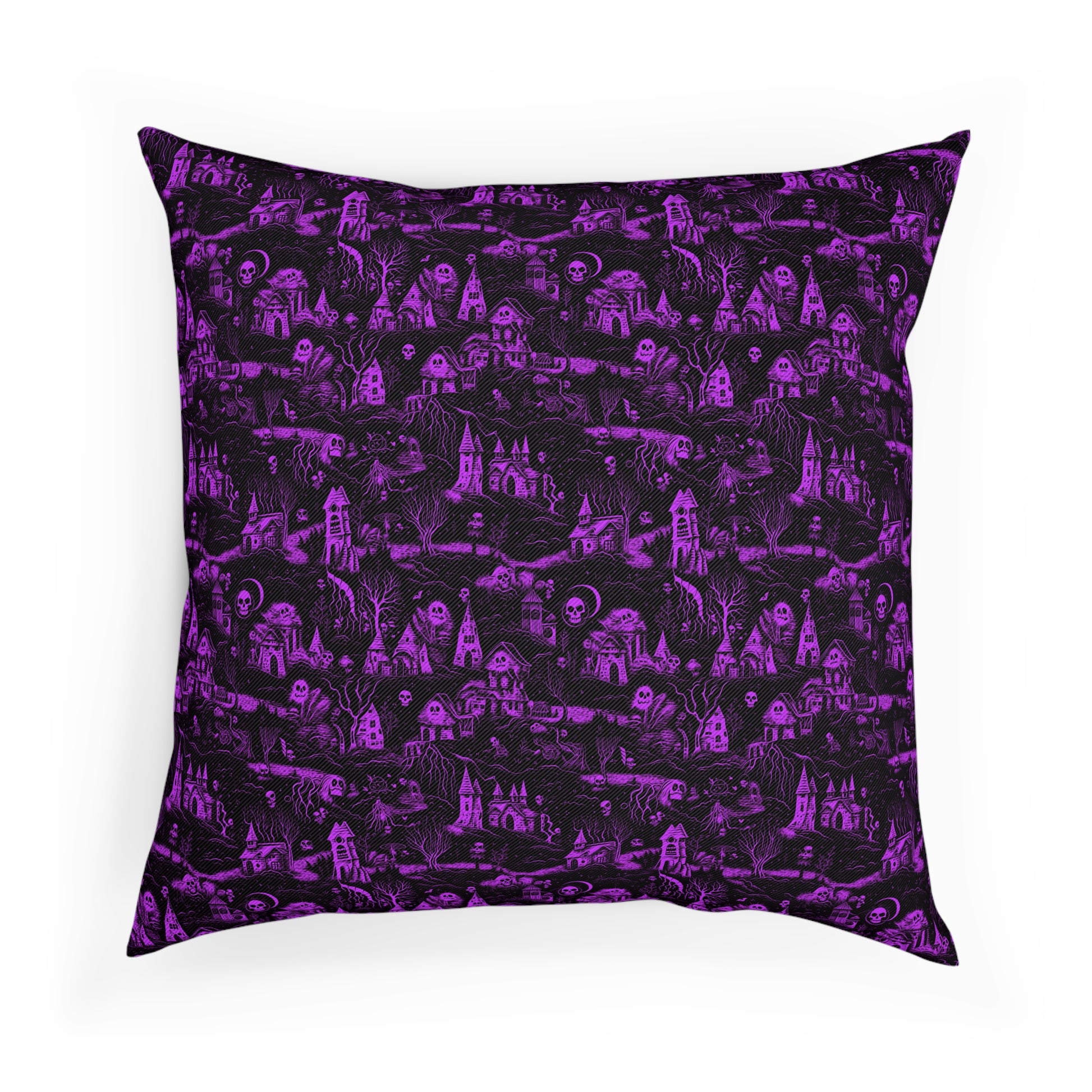 Cushions Spooky Ghosts in Purple - Frogos Design