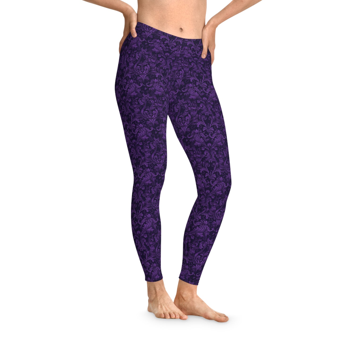 Women`s Leggings Purple Boudoire - Frogos Design