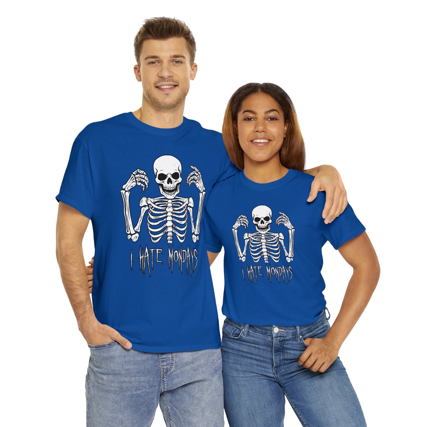 Unisex T-shirt Skelly hates Mondays - Frogos Design