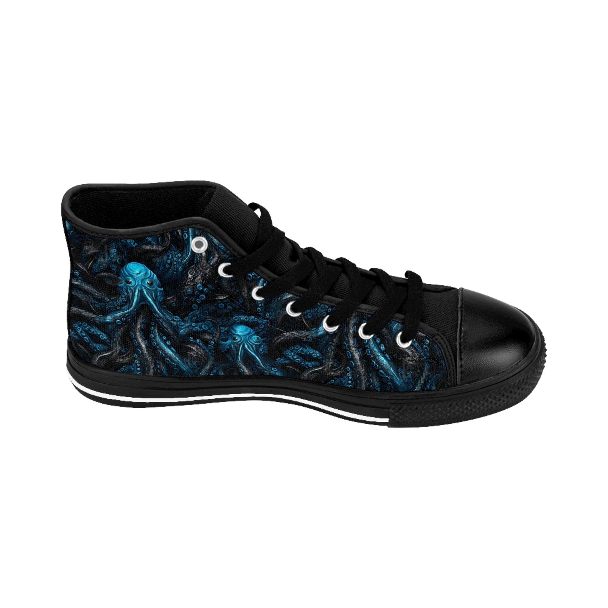 Classic Sneakers Blue Tentacles Horror - Frogos Design