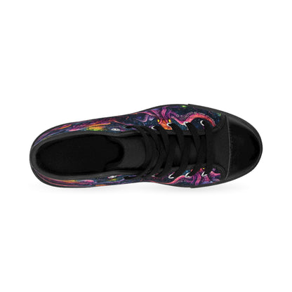 Classic Sneakers Purple Cosmic Tentacles - Frogos Design