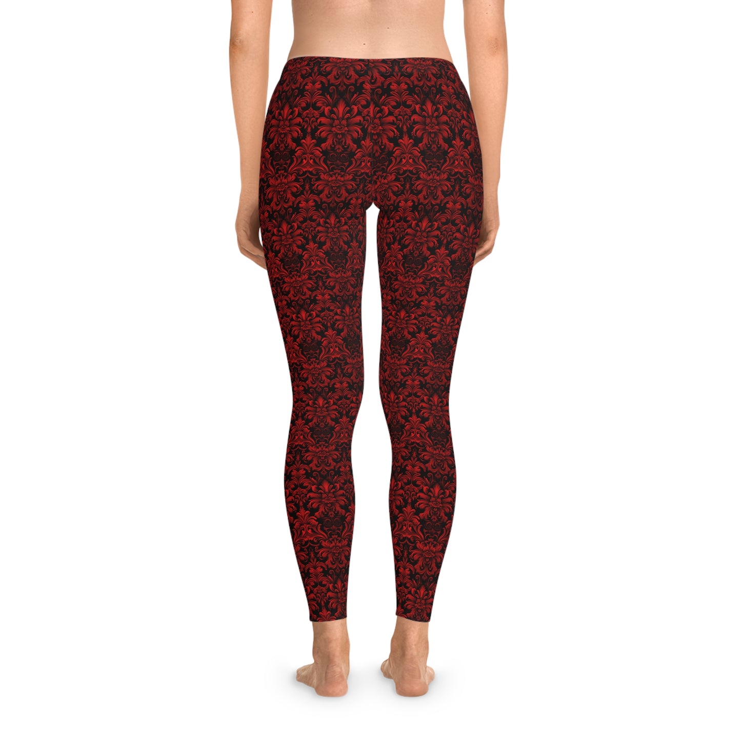 Women`s Leggings Red Boudoire - Frogos Design