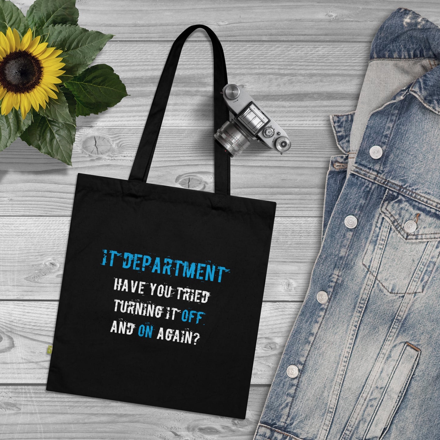 Tote Bag IT Support Blue - Frogos Design