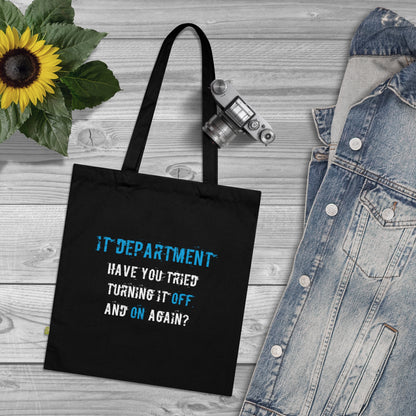 Tote Bag IT Support Blue - Frogos Design